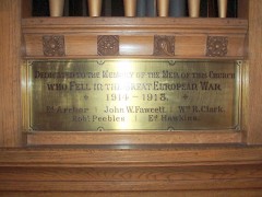 United Methodist Church Organ Memorial Greenside